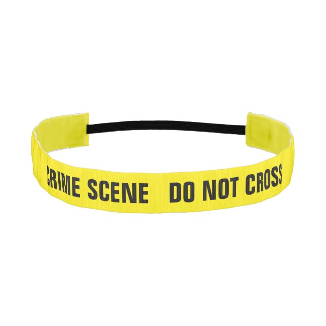 Crime scene athletic headband (Front)