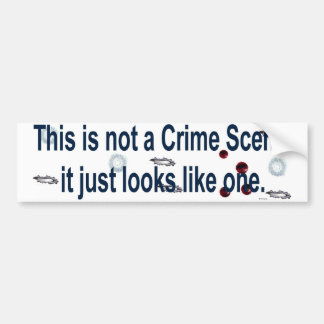 crime scene bumpersticker bumper sticker