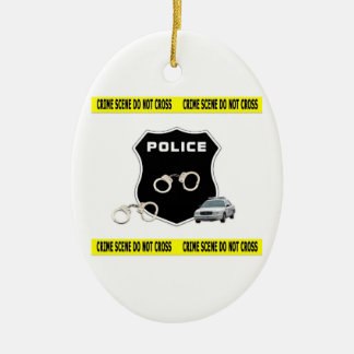 Crime Scene Ceramic Ornament