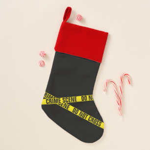 Crime scene christmas stocking