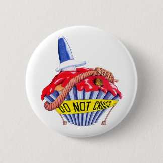 Crime Scene Cupcake Button