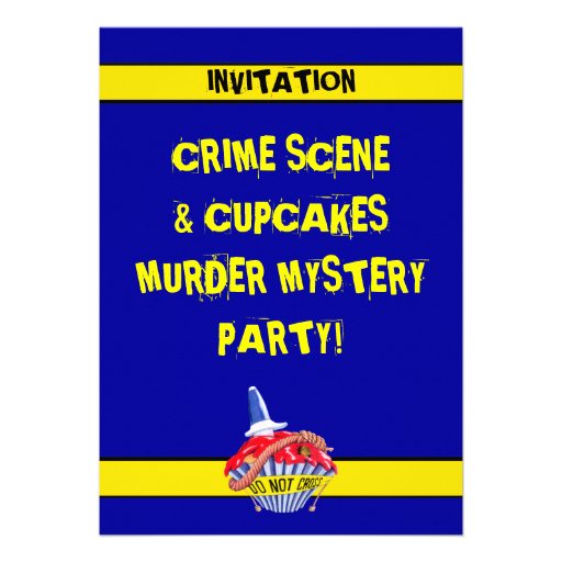 Crime Scene Party Invitations 2