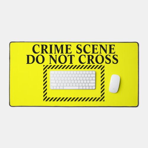 Crime Scene Do Not Cross Desk Mat