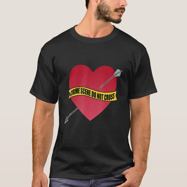 Crime Scene Do Not Cross Failed Marriage Divorce B T-Shirt (Front)