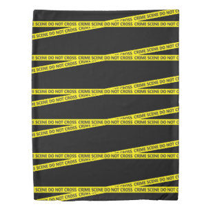 Crime Scene Do Not Cross Novelty Duvet Cover