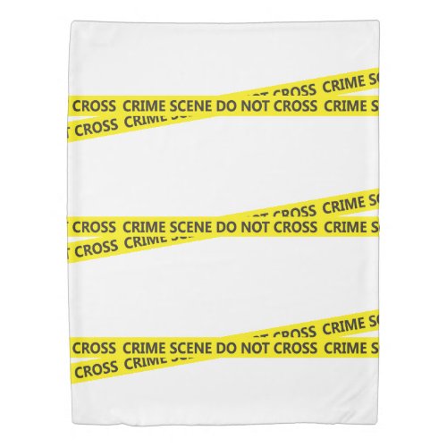 Crime Scene Do Not Cross Novelty Duvet Cover