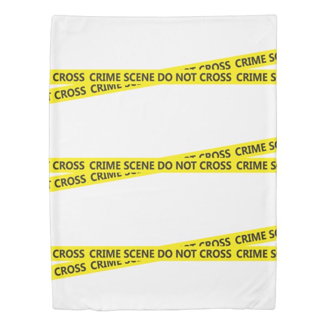 Crime Scene Do Not Cross Novelty Duvet Cover (Front)