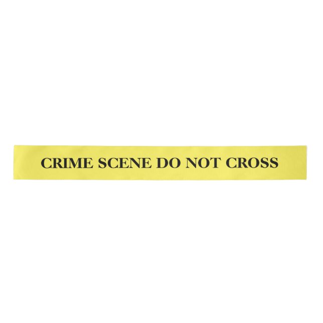 CRIME SCENE DO NOT CROSS SATIN RIBBON (Front)
