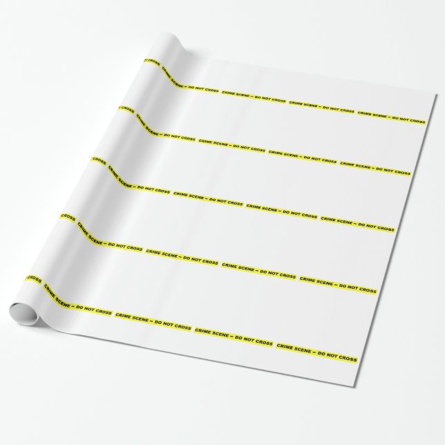 Crime Scene - Do Not Cross Wrapping Paper (Unrolled)