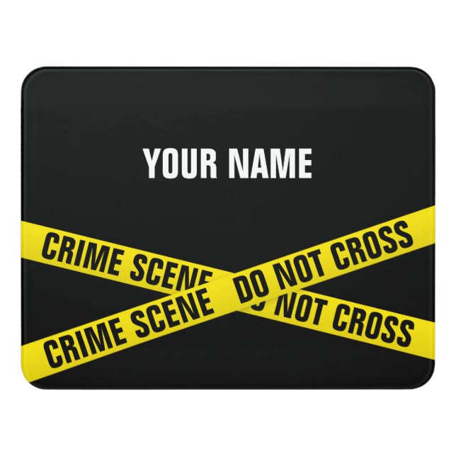 Crime scene door sign (Contemporary Front)