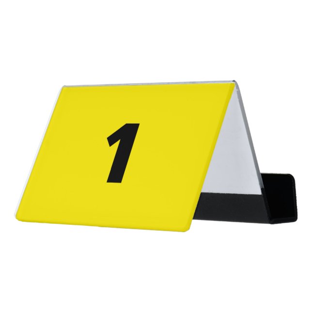 Crime Scene Evidence Marker Desk Business Card Holder (Angled Back)