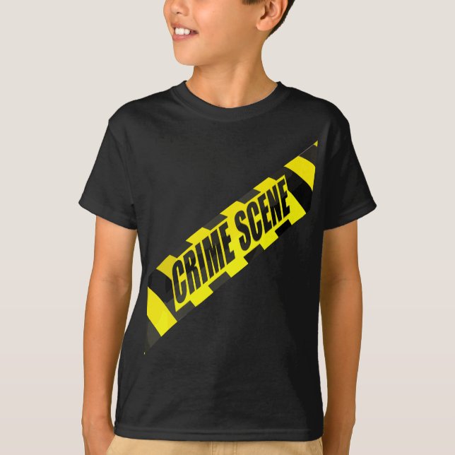 Crime Scene Forensic Tape Police Science Investiga T-Shirt (Front)