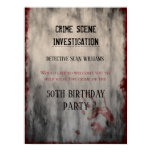 Crime Scene Investigation Birthday Welcome Poster