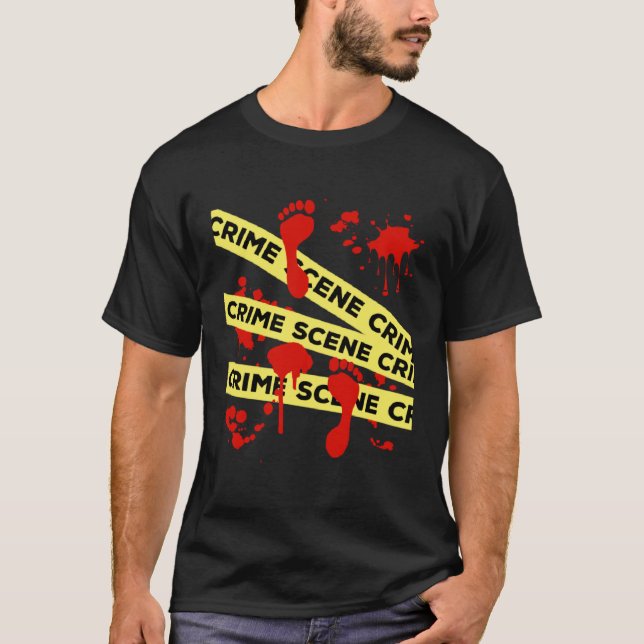 Crime Scene Investigation Tape T-Shirt (Front)