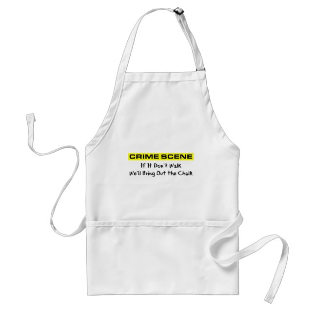 Crime Scene Investigator Adult Apron (Front)