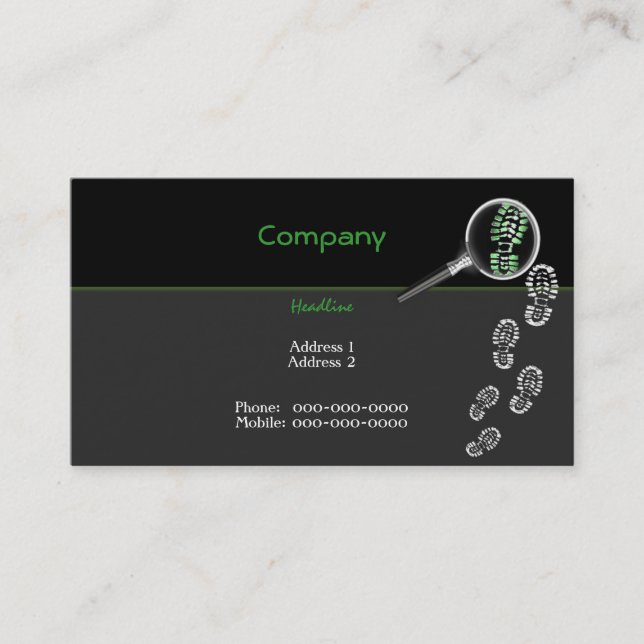 Crime Scene Investigator Business Card (Front)