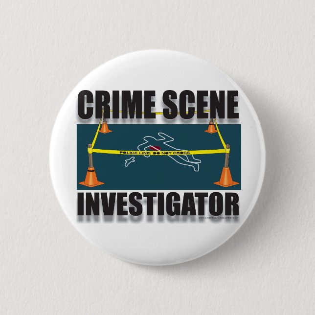CRIME SCENE INVESTIGATOR BUTTON (Front)