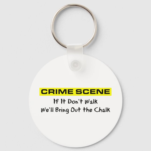 Crime Scene Investigator Keychain (Front)