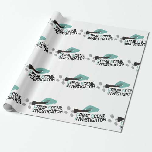 Crime Scene Investigator Wrapping Paper