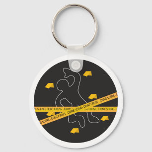 Crime Scene Keychain
