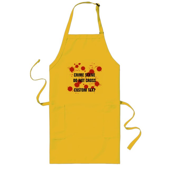 Crime Scene Long Apron (Front)