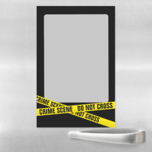 Crime scene magnetic dry erase sheet