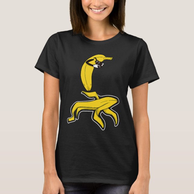 Crime scene photographer with banana victim T-Shirt (Front)