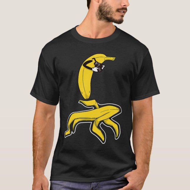 Crime scene photographer with banana victim T-Shirt (Front)