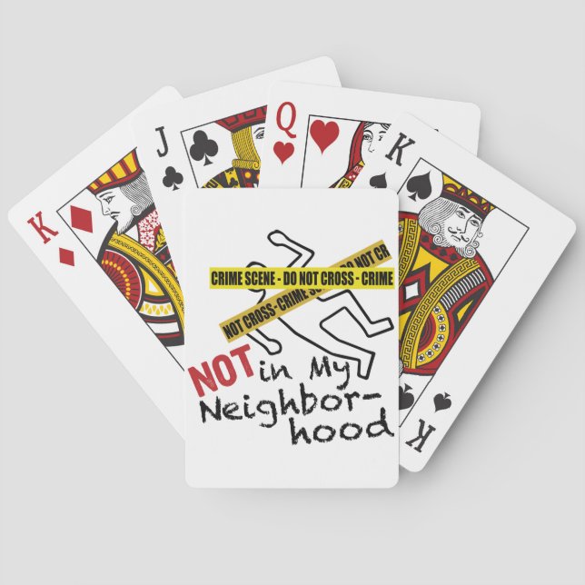 Crime Scene Poker Cards (Back)