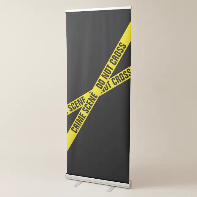 Crime scene retractable banner | Zazzle