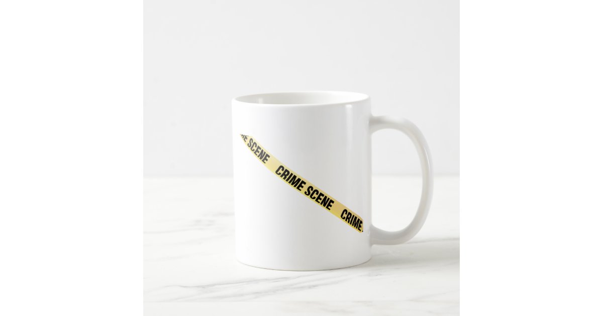 Crime Scene Ribbon Cut Out Transparent Background Coffee Mug