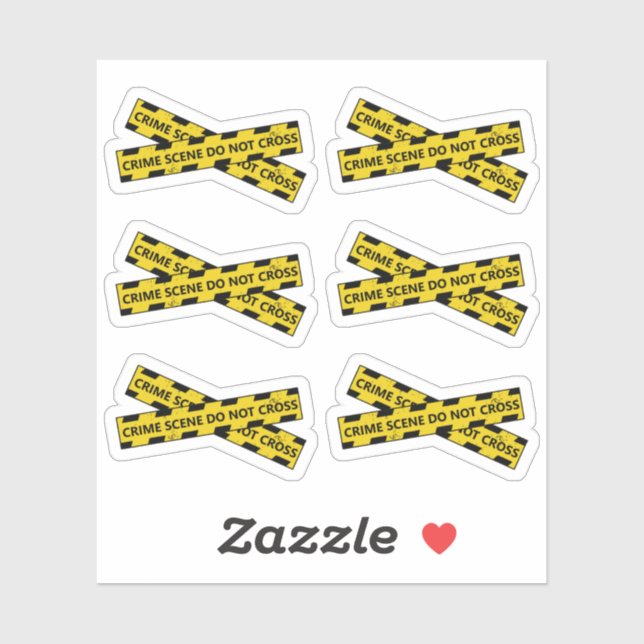 Crime Scene Shows Podcasts Movies Reminder Planner Sticker (Sheet)