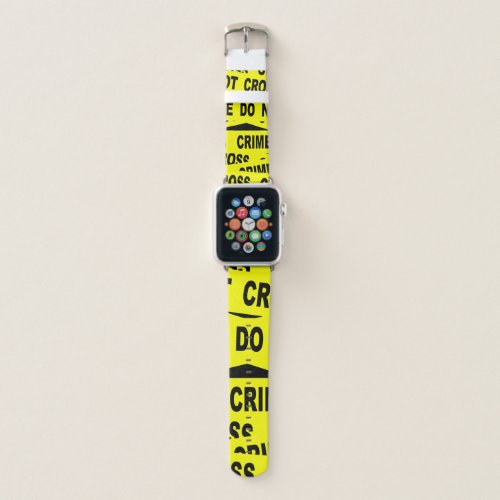 Crime Scene Tape Apple Watch Band