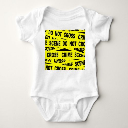 Crime Scene Tape Baby Bodysuit
