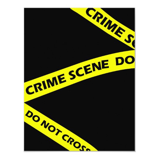 Crime Scene Party Invitations 3