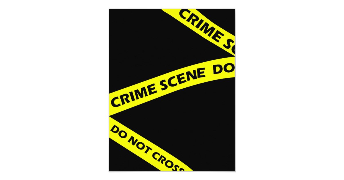 Crime Scene Party Invitations 7