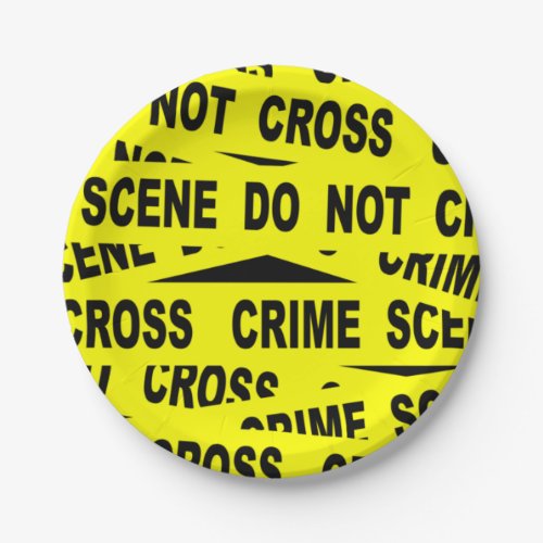 Crime Scene Tape Paper Plates