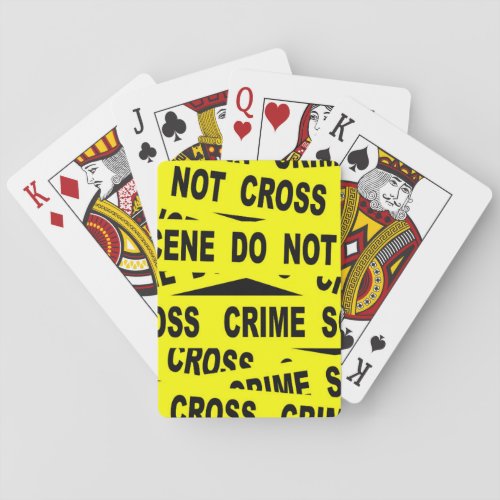 Crime Scene Tape Playing Cards