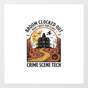 Crime Scene Technician Shirt Funny Halloween Haunt Floor Decals