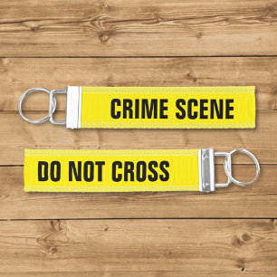 Crime scene wrist keychain