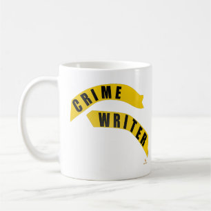 Crime Writer Genre Author Humor Art Design Coffee Mug