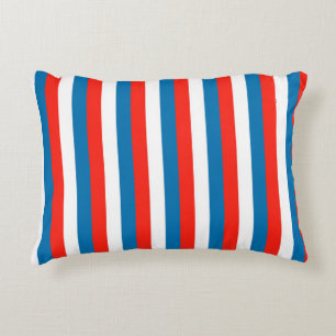 crimea faroe Wichita flag stripes red white blue p Accent Pillow