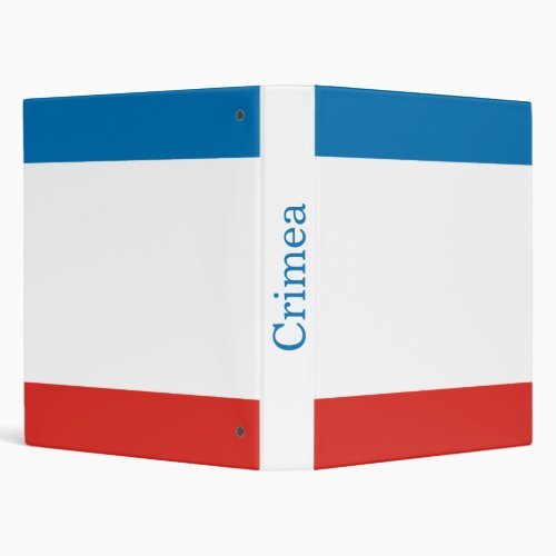 Crimea Flag 3 Ring Binder