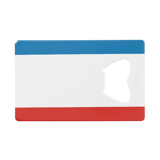 Crimea Flag Credit Card Bottle Opener (Front (Horizontal))