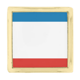 Crimea Flag Gold Finish Lapel Pin