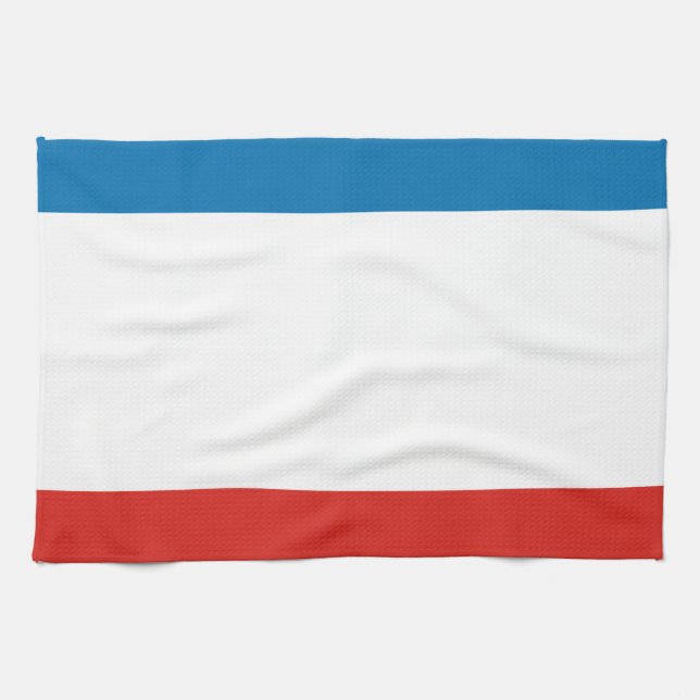 Crimea Flag Kitchen Towel (Horizontal)