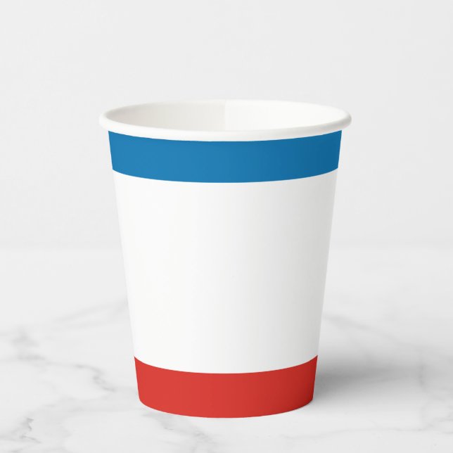 Crimea Flag Paper Cups (Left)