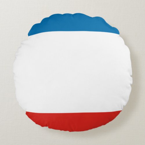 Crimea Flag Round Pillow