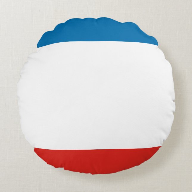 Crimea Flag Round Pillow (Front)
