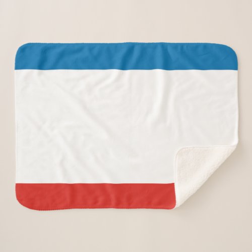 Crimea Flag Sherpa Blanket